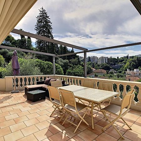 Villa Paradiso, logement avec piscine, Nice Nord Extérieur photo