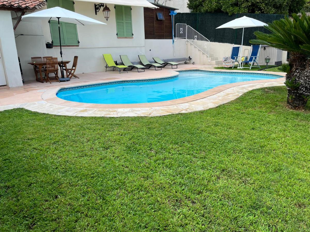 Villa Paradiso, logement avec piscine, Nice Nord Extérieur photo