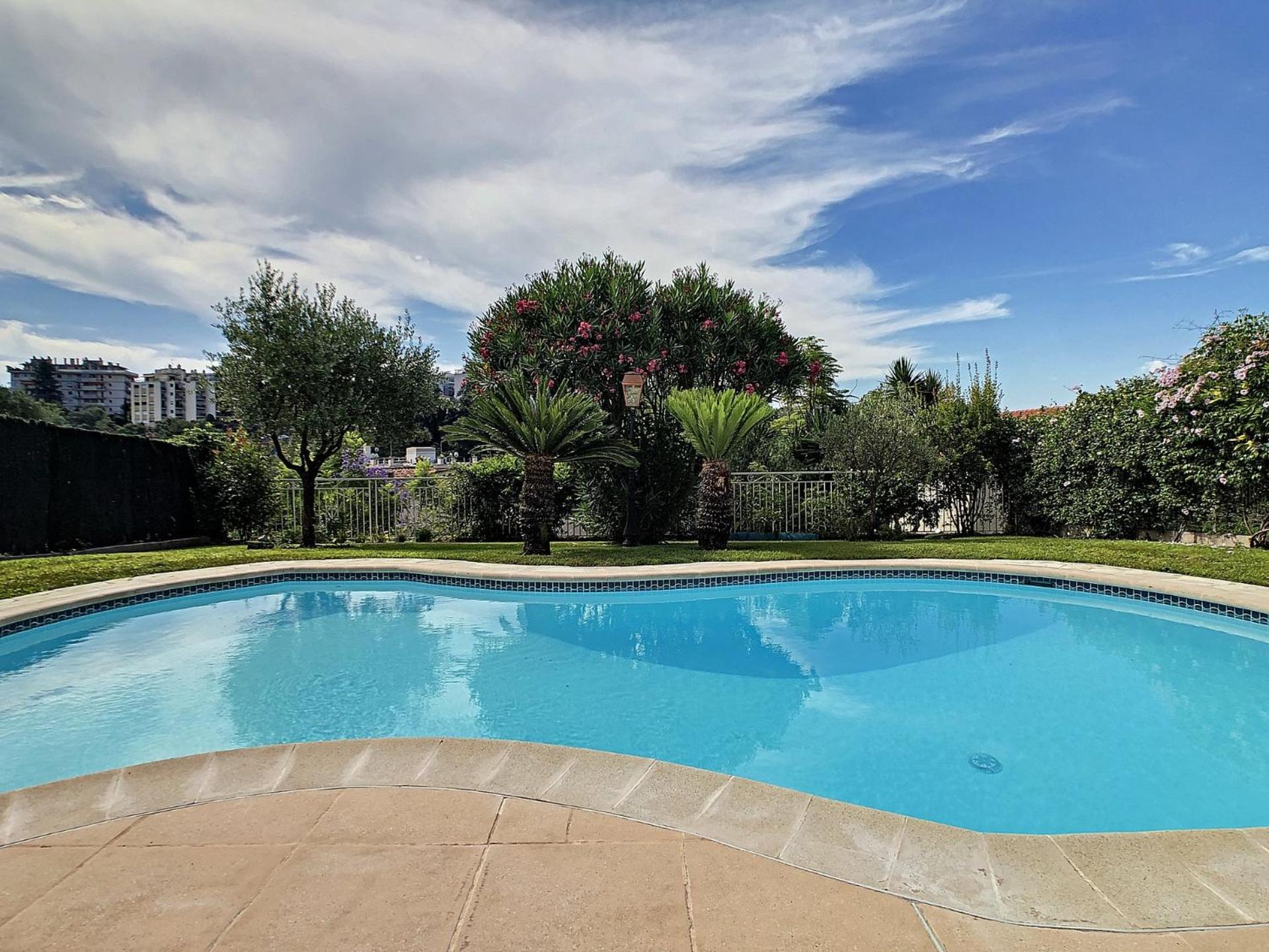 Villa Paradiso, logement avec piscine, Nice Nord Extérieur photo